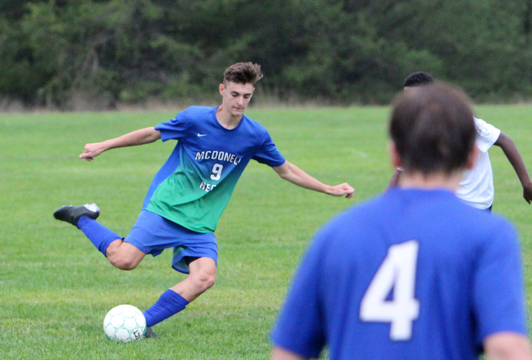Barron at McDonell/Regis boys soccer 8-28-18